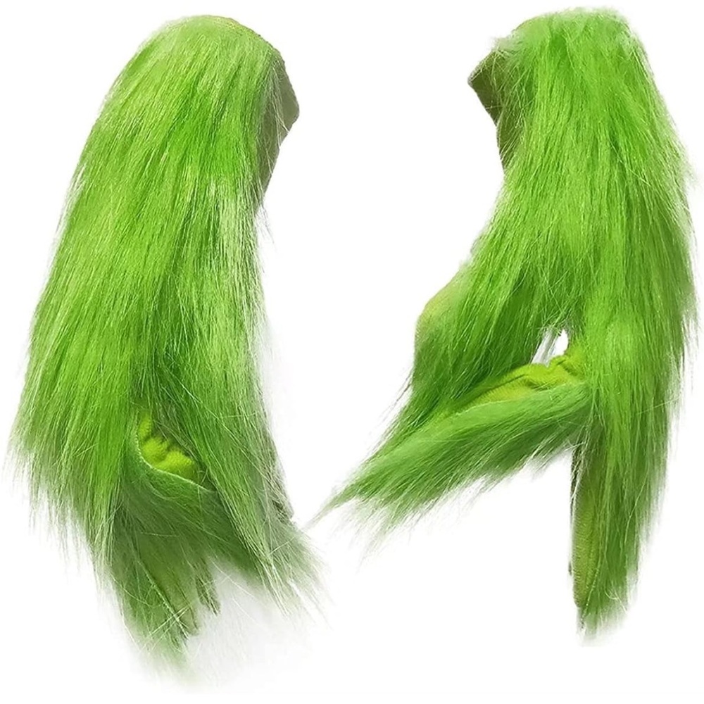Green Grinch Costume Gloves